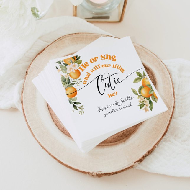 Servilleta De Papel El género cutáneo pequeño revela a él o ella (Subido por el creador)