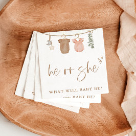 Servilleta De Papel El género revela sus toallas | Revelación neutral