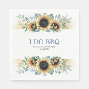 Servilleta De Papel El girasol rústico que hago barbacoa