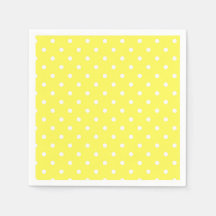 El glamour de puntos de polka amarillo y blanco es