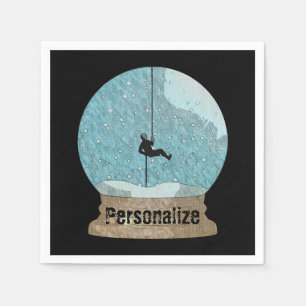 Servilleta De Papel El globo de nieve repelente la cuerda del escalado