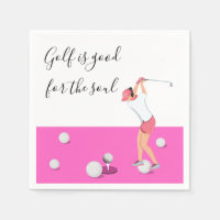 El golf es bueno para el alma para la mujer golfis