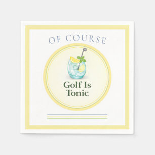Servilleta De Papel El golf es tónico   Decoración de fiesta con tema 