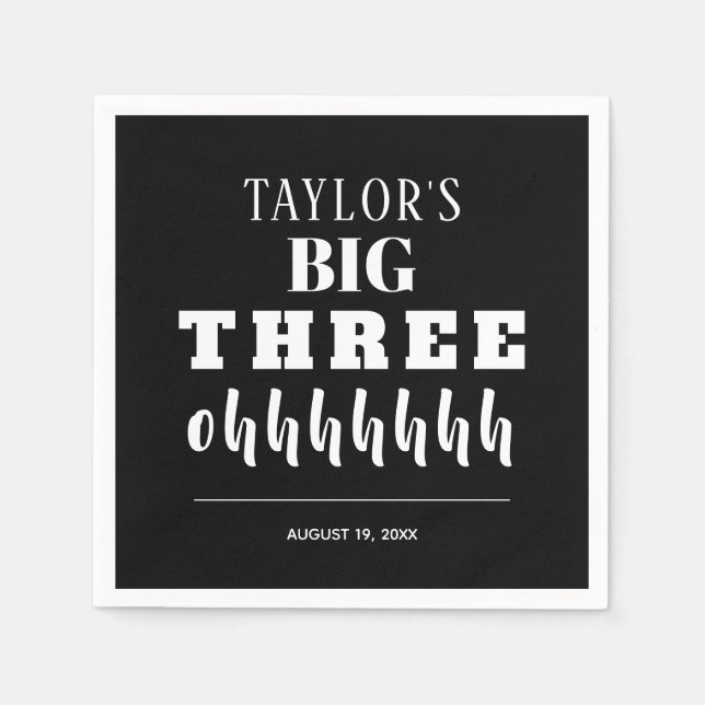 Servilleta De Papel El gran Fiesta de cumpleaños número 30 (Anverso)