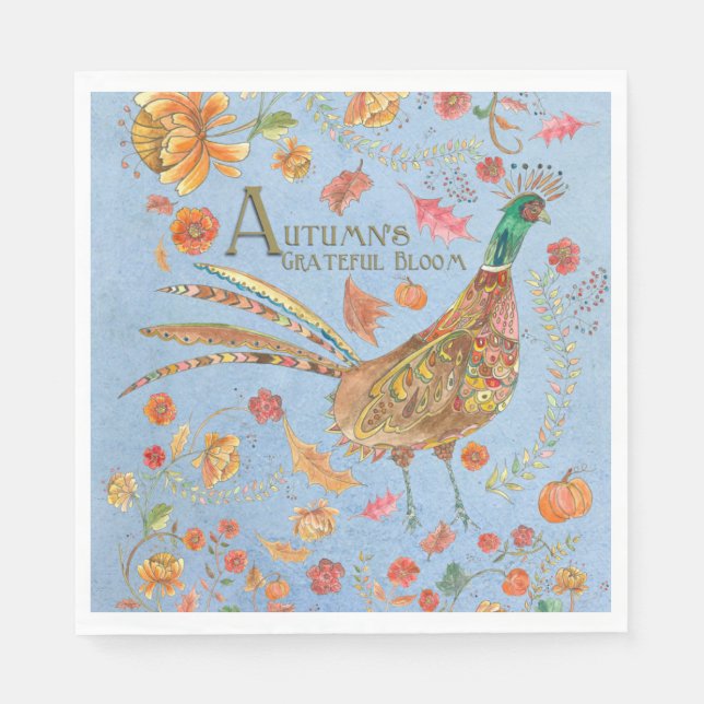 Servilleta De Papel El gran florecimiento del otoño (Anverso)