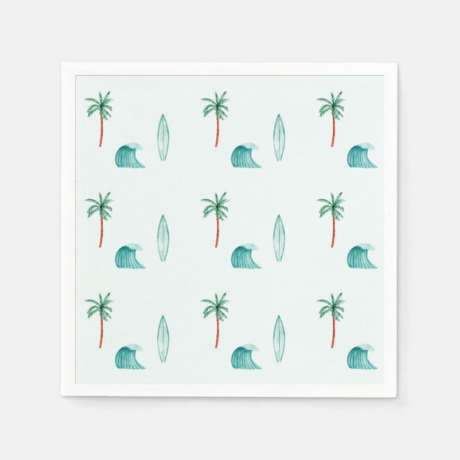 Servilleta De Papel El gran surfista Decoración Fiesta Napkin (Anverso)