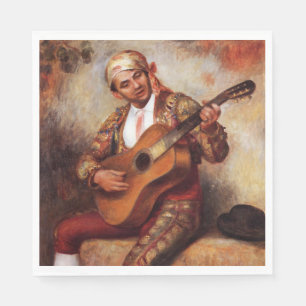Servilleta De Papel El guitarrista español (de Pierre-August Renoir)