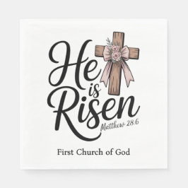 Servilleta De Papel ¡Él ha resucitado! Domingo de Pascua