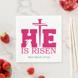 Servilleta De Papel ¡Él ha resucitado! Domingo de Pascua