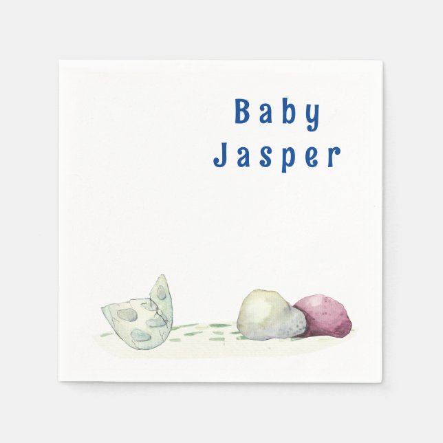 Servilleta De Papel El hábitat prehistórico del dragón personalizado (Anverso)