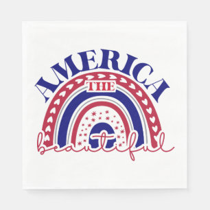 Servilleta De Papel El hermoso arcoiris de Estados Unidos