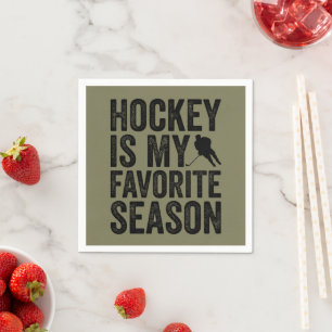 Servilleta De Papel El Hockey Es Mi Estación Favorita