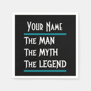 Servilleta De Papel El hombre el mito que el Personalizar legendario p