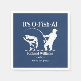 Servilleta De Papel El hombre es Fiesta de retiro de pescadores pescad