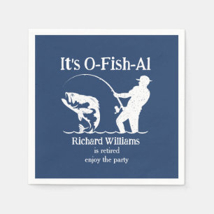 Servilleta De Papel El hombre es Fiesta de retiro de pescadores pescad