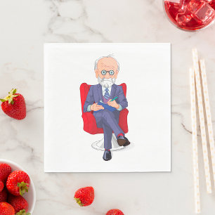 Servilleta De Papel El hombre toma notas