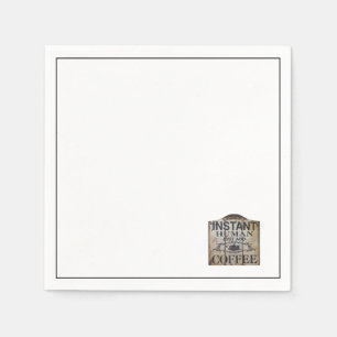 Servilleta De Papel El humano instantáneo acaba de añadir café