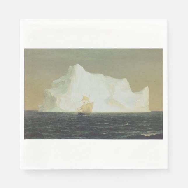 Servilleta De Papel El Iceberg (por la Iglesia Frederic Edwin) (Anverso)