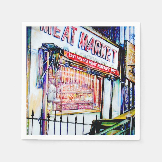 Servilleta De Papel El Jardín de la Sabiduría de la Aldea Oriental (Anverso)