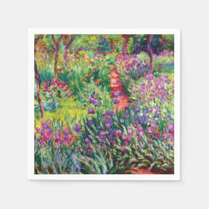 Servilleta De Papel El jardín Iris de Claude Monet