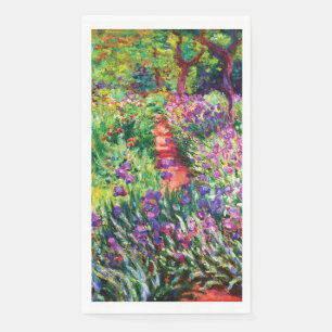 Servilleta De Papel El jardín Iris de Giverny, por Claude Monet