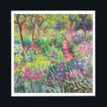 Servilleta De Papel El jardín Iris de Giverny, por Claude Monet<br><div class="desc">Por favor visite mi tienda para un diseño más interesante y más elección de color. => zazzle.com/iwheels*</div>