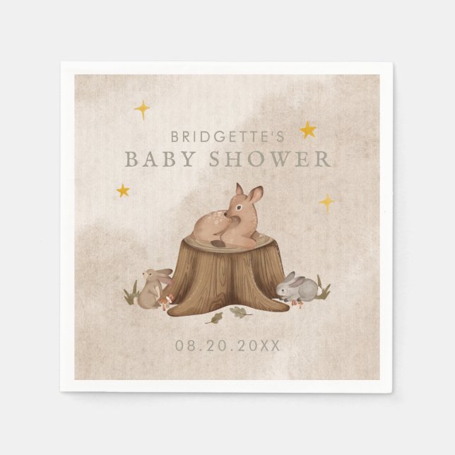 Servilleta De Papel El libro de cuentos de Woodland (Anverso)