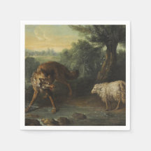El lobo y el cordero (por Jean-Baptiste Oudry)