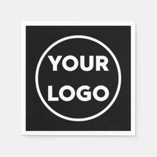 Servilleta De Papel El logotipo de la empresa Evento corporativo Negro