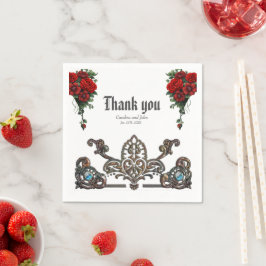 Servilleta De Papel El marco ostenta un diseño opulento