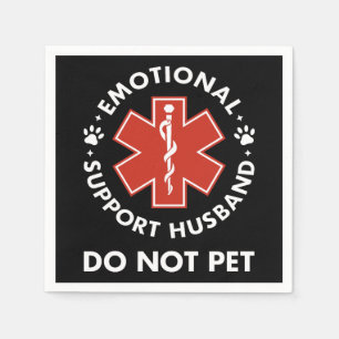 Servilleta De Papel El Marido De Apoyo Emocional No Es Mascota