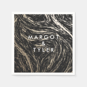 Servilleta De Papel El Mármol Dorado / Napkin