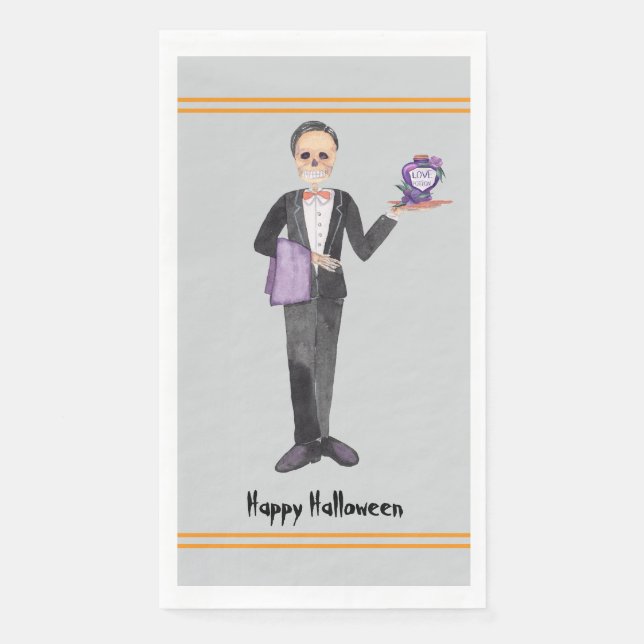 Servilleta De Papel El Mayordomo de Halloween (Anverso)