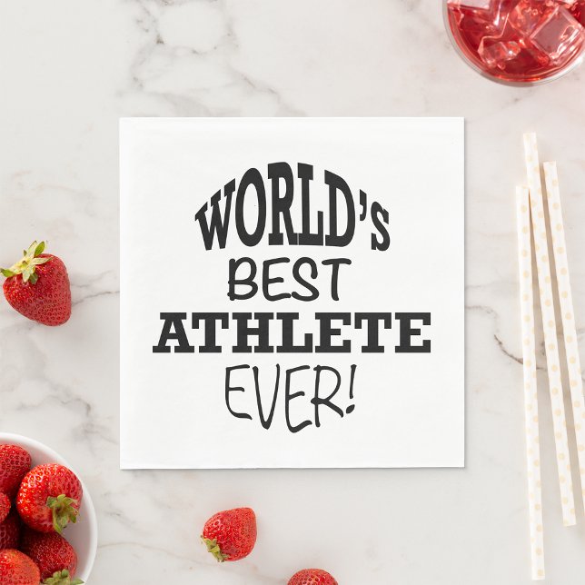Servilleta De Papel El mejor atleta del mundo (Subido por el creador)