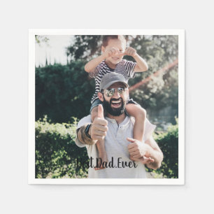 Servilleta De Papel El mejor Collage de fotos moderno de papá