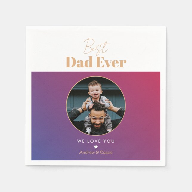 Servilleta De Papel El mejor padre de la historia (Anverso)