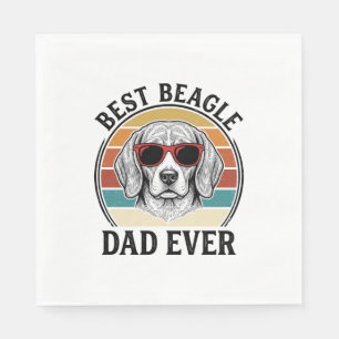 Servilleta De Papel El mejor papá Beagle de todos los tiempos Diseño d
