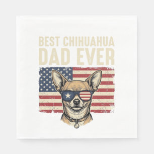 Servilleta De Papel El mejor papá de Chihuahua de todos los tiempos Di