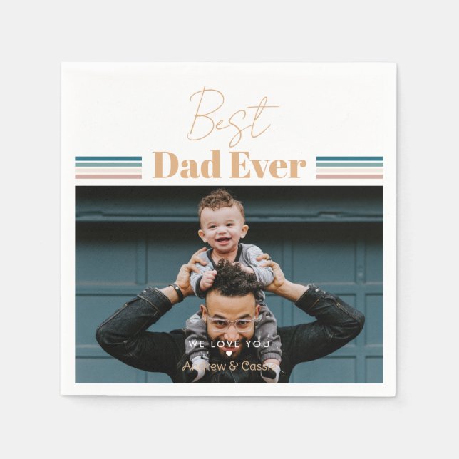 Servilleta De Papel El mejor papá... te queremos (Anverso)