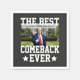 Servilleta De Papel El mejor regreso de Trump al 47° presidente