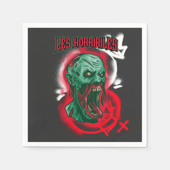 Servilleta De Papel El Monstruo de los Horridios (Anverso)