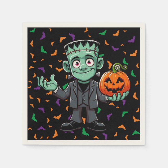 Servilleta De Papel El monstruo del personalizado Frankenstein (Anverso)