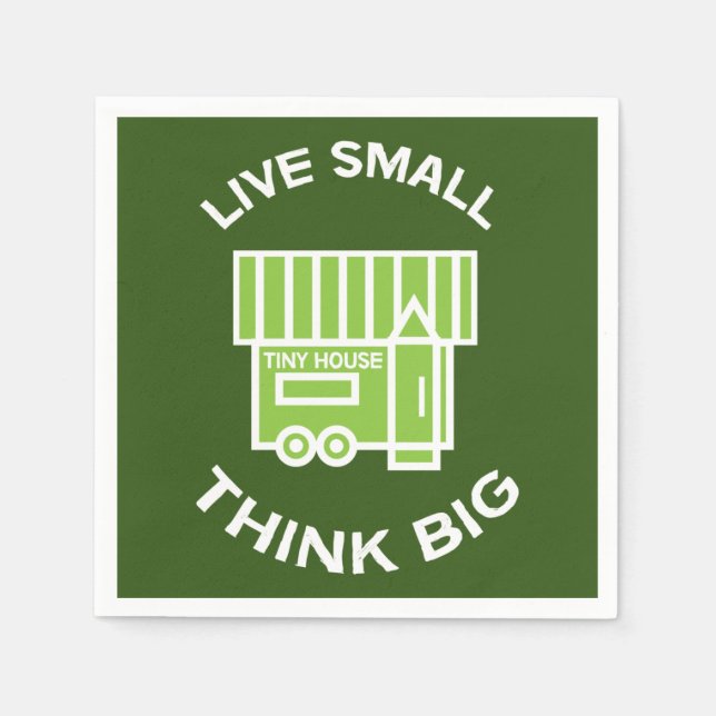 Servilleta De Papel El Movimiento de la Casa Pequeña - Pequeñas Casas  (Anverso)