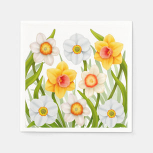 Servilleta De Papel El narciso de la primavera florece servilletas