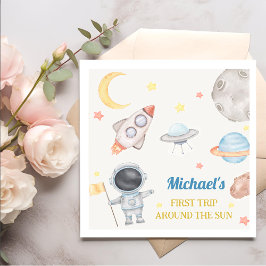 Servilleta De Papel El niño del espacio exterior, primer viaje alreded