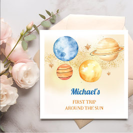 Servilleta De Papel El niño del espacio exterior, primer viaje alreded