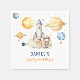 Servilleta De Papel El niño del espacio exterior, primer viaje alreded