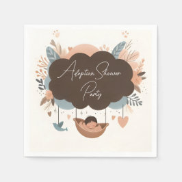 Servilleta De Papel El niño mayor de edad Boho Divertido Día de adopci