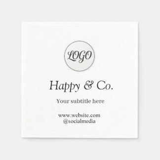Servilleta De Papel el nombre de su empresa subtítulo logotipo sitio w