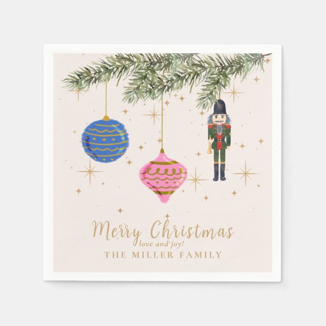 Servilleta De Papel El Nutcracker, rosa (Anverso)